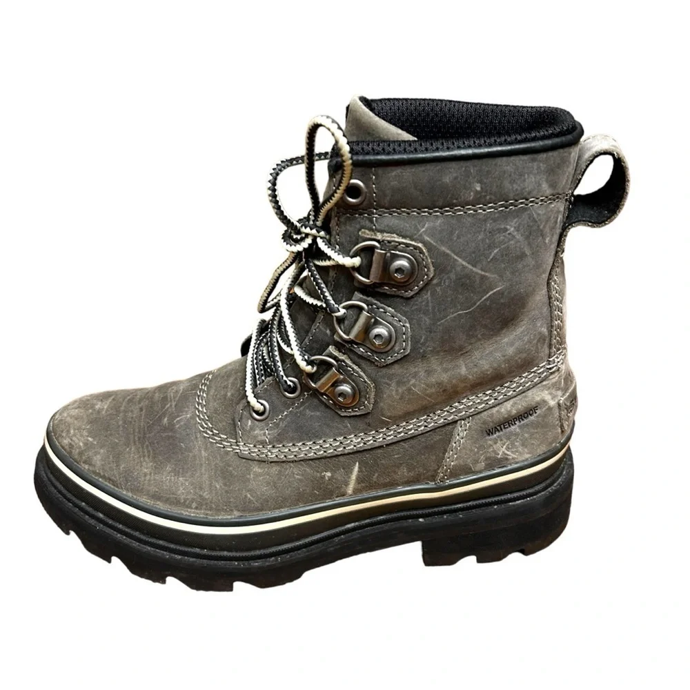 Sorel Lennox Waterproof Street Boot- Lugged Sole- Size - Picture 5 of 10
